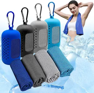 Quick Dry Instant Cool Microfiber Cooling Gym Towels With Logo Custom Sport Towels For Neck And Face For Gym Sweat Towels Custom