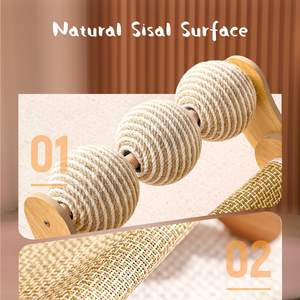 JQ Offerta Speciale Albero Tiragraffi in Legno per Gatti Casa Gioco con Letto per Gatto Grigio Nero Arredamento - Product Image 2