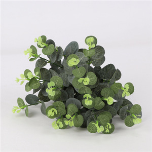 Branche de plante artificielle d'eucalyptus 33 cm, fleur en soie, décoration murale, décoration de mariage, décoration de la maison, accessoire de verdure - Product Image 4