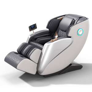 Fauteuil de massage électrique intelligent gris argenté avec bras robotique 3D, rail de guidage SL, pour usage domestique et massage corporel complet - Product Image 1