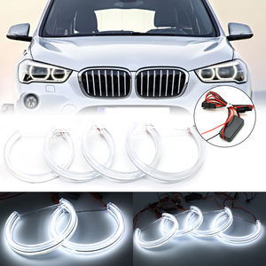 Cristal Semi 2*131mm + 2*146 <span class=keywords><strong>Angel</strong></span> <span class=keywords><strong>Eyes</strong></span> Anneaux Blanc <span class=keywords><strong>E46</strong></span> halo Anneau Lumière - Product Image 2