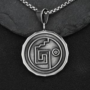 Collar de Calavera Azteca de Oro de los Piratas del Caribe para Hombre, Collar de Moneda Vintage, Collar de Clavícula, Colgante Vikingo al por Mayor - Product Image 4