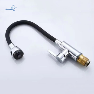 360&deg; Swivel Dual-Mode Kitchen Faucet - Deck Mounted Flexible Sink <strong>Tap</strong> with Double Spray - Product Image 4