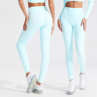 Leggings de sport personnalisés avec logo en forme de V, effet seconde peau, taille plus, nylon et élasthanne, effet push-up, leggings de sport ajustés pour le yoga et la remise en forme