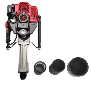 Pileuse portative à essence pour la construction, le contrôle des inondations, la pose de tuyaux en acier pour voies ferrées, avec moteur quatre temps et boîte de vitesses - Product Image 2