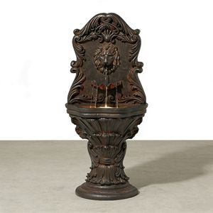 Электрический портативный уличный фонтан из стекловолокна с декоративной росписью в виде головы льва, отдельно стоящий, для сада - Product Image 2