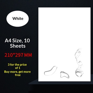 Papier d'impression d'étiquettes adhésives A4 coloré, papier synthétique vinyle imperméable, résistant à la déchirure, imprimé au laser, autocollant de qualité alimentaire - Product Image 5