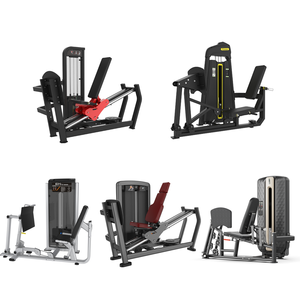 Presse à jambes assise en acier pour salle de sport, équipement d'entraînement multifonction réglable pour la force des membres inférieurs, <span class=keywords><strong>Lenyo</strong></span> P803 80kg - Product Image 1