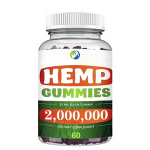 Private Label Beer Hennepolie Gummy Hoge Potentie Hennep-Gummies Natuurlijke Slaap Supplement Vitamine Hennep Gummies - Product Image 1