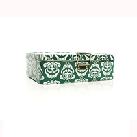 Boîte en fer blanc rectangulaire personnalisé, boucle, grande boîte-cadeau, grand boîtier métallique de rangement de bijoux avec serrure