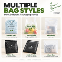 Sac en polyéthylène écologique, biodégradable, imperméable, durable, multi-usages, léger, pour l'emballage e-commerce