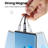 2023 câble personnalisé magnétique 3 en 1 câble USB 3a charge rapide 360 Rotation Type C/éclairage/micro Usb câble de données cordon de chargeur