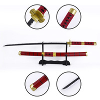 11 modèles d'épées d'anime japonais, armes en bois, One Piece Luffy Zoro, accessoires de cosplay, armes d'autodéfense, vente en gros