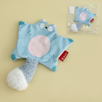 Nouveau design : jouet interactif pour chat en peluche, forme de écureuil volant réaliste, avec papier froissé et herbe à chat à l'intérieur