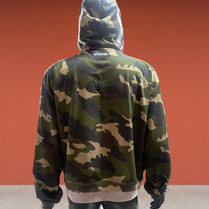 เสื้อมีฮู้ดสองชั้นแบบผูกเชือกทำจากผ้าฝ้ายเนื้อหนาปักลายสไตล์สตรีทแวร์แบบ2025ตามสั่ง - Product Image 2