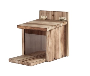 Usine professionnelle bois de cèdre extérieur écureuil Snacker Munch Box mangeoire d'écureuil pour cacahuète - Product Image 5