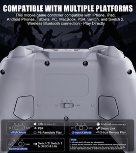 Wireless <b>for</b> Joystick <b>Controller</b> <b>for</b> <b>for</b> <b>for</b> Slim Mobile <b>Phones</b>-Supports IOS & Android - Product Image 5