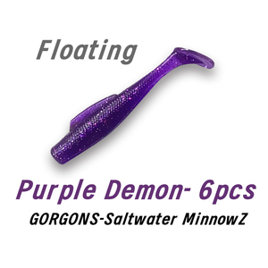 Señuelo de Pesca Flotante de Plástico TPE Suave de 6.5cm y 2.3g para Agua Salada y Dulce, <span class=keywords><strong>Artificial</strong></span>, con Cola en Forma de T, 7 Colores - Product Image 4