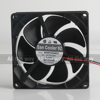 Sanyo 5V 24V 48V DC 12V 0.39A AC EC 9025 90X90X25MM 9CM Châssis à haut Volume d'air 2 fils double roulement à billes 9A0912G4031 Ventilateur de refroidissement