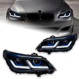 AKD-Faro delantero de estilo de coche para <span class=keywords><strong>BMW</strong></span> E60, faros delanteros 2003-2009 523i 530i Angel Eye LED DRL Hid Bi Xenon, accesorios para automóviles - Product Image 1