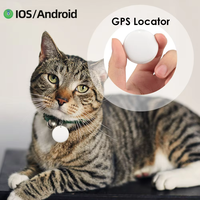 Traceur GPS Mini Étanche MFi, Localisateur Intelligent Double Système Anti-Perte pour Enfants, Personnes Âgées, Animaux de Compagnie (Chats, Chiens), Dispositif de Localisation Bluetooth