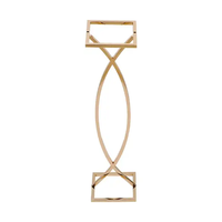 Centre de table de mariage en métal Vases à fleurs Tables Gold Party Wedding Decoration Flower Stand Centres de table