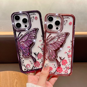 Custodia per telefono con giardino segreto a farfalla per Apple 16 nuovo Design con lenti da trapano per cellulare - Product Image 2