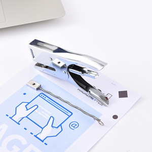 Agrafeuse manuelle ZEQUAN en métal argenté, usage intensif, 40-50 feuilles, 24/6, <span class=keywords><strong>pour</strong></span> l'école et le bureau, vente en gros - Product Image 5