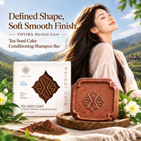 Sabun Sampo Padat Herbal Teh Herbal Alami untuk Perawatan Rambut dengan Minyak Biji Teh
