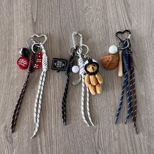 2025 New Fashion Metal Woven Rope Keychain DIY Woven Bag Decoration Hanging for Coke Bottle Cap for Baseball Tennis Golf - Product Image 6
