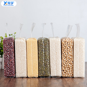 Sac <span class=keywords><strong>de</strong></span> conservation alimentaire en nylon épais sous vide, laminé transparent, avec fermeture à compression pour riz, céréales et flocons d'avoine - Product Image 4