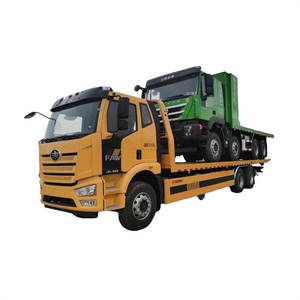 Heavy Duty FAW 6x4 12 Ton 15 Ton <b>Flatbed</b> Car Tow <b>Truck</b> Wreckers for Sale - Product Image 1