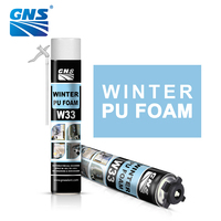 Mousse expansive GNS 750 ml pour joints, adhésif scellant PU hivernal W33 toutes saisons pour fenêtres et portes