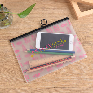 Bolsa de maquillaje para cosméticos, nuevo diseño, impermeable, mate, <span class=keywords><strong>unicornio</strong></span>, esmerilado, logotipo personalizado, transparente, pvc, ziplock - Product Image 2
