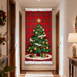 Tùy Chỉnh Giáng Sinh Biểu Ngữ Nền Vải Cho Nhiếp Ảnh Trang Trí Kỹ Thuật Số In Ấn Bất kỳ Kích Thước Mô Hình Dựa Hình Ảnh Của Bạn - Product Image 3