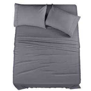 ODM/OEM Funda de edredón Sábana plana/bajera Color liso Textiles para el hogar Hotel Juego de sábanas Sábanas de fibra de Bambú - Product Image 1
