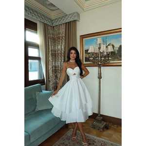 Mini <b>Dress</b> <b>White</b> Window Detail High Quality Spandex Empire Waistline <b>Boho</b>-Style Ruffles Formal for Graduation Day Occasions XL - Product Image 3