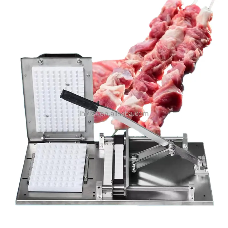 Di alta qualità shish kabob souvlaki pollo Bbq automatico manuale satay carne kebab spiedini macchina griglia