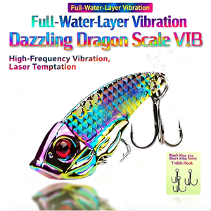 Cuillère électroplaquée écaille de dragon, leurre pour la pêche en eau douce au bar et au poisson mandarin en eau sauvage et en eau profonde - Product Image 3