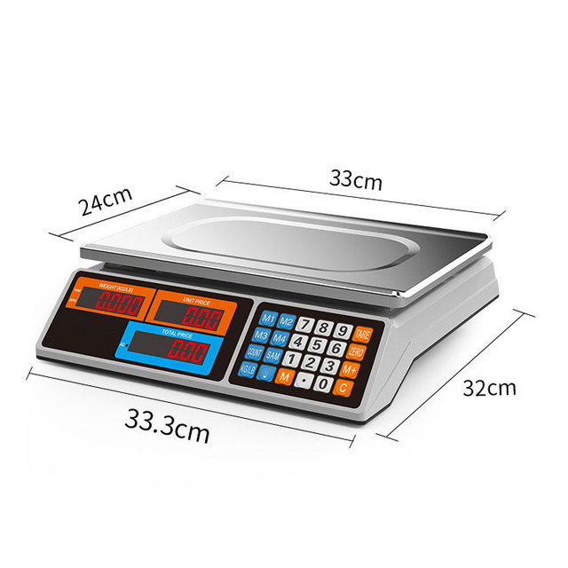 Factory Cheap Price Electric Computing Scale 40kg Acs Electronic Pricing Scale