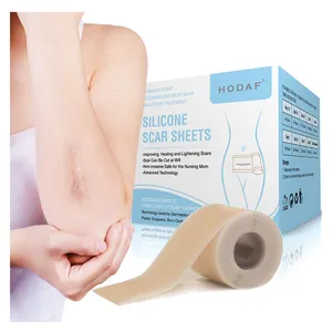 Sản phẩm hot có thể giặt Scar Strips tái sử dụng Silicone sẹo Sheets cuộn loại bỏ vết sẹo Silicone Băng