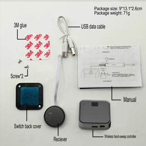 2.4G không dây hồng ngoại quét tay touchless chuyển đổi <span class=keywords><strong>12V</strong></span> 10m cử chỉ PIR <span class=keywords><strong>IR</strong></span> cảm biến cho tủ kệ sách Nhà Thông Minh chiếu sáng SYST - Product Image 6