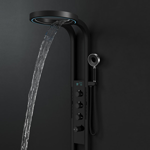 Ensemble de <span class=keywords><strong>Douche</strong></span> en Acier Inoxydable avec Thermostat LED, Système de Robinet de <span class=keywords><strong>Douche</strong></span> de Pluie pour Salle de Bain - Product Image 4
