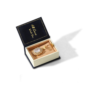 กล่องใส่แหวนสไตล์จดหมายรักย้อนยุค JINSKY กล่องกำมะหยี่หรูหราแบบแม่เหล็กพับได้ขนาดเล็ก กล่องใส่เครื่องประดับ GC-01 กวางตุ้ง - Product Image 3