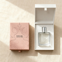 Cajas Magnéticas de Lujo para Perfume de 50ml y 100ml con Logotipo Personalizado por Estampado en Caliente, Caja Magnética con Tapa Abatible y Inserto