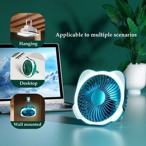 2024 New Arrival 5 Speed Wind Rechargeable Fill Min Handheld Cooling Portable Hand Fan With Night Light - Product Image 4