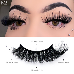 Handmade 100 Real Mink Hair Eyelashes Vendor Fluffy 3D Wet Mink <strong>Lash</strong> <strong>Strips</strong> <strong>That</strong> <strong>Look</strong> <strong>Like</strong> <strong>Extensions</strong> - Product Image 4