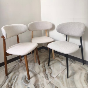 Ghế ăn gỗ nguyên khối thiết kế hiện đại Bắc Âu, bọc vải, dùng cho nhà hàng, khách sạn, nhà ở, căn hộ, quầy <span class=keywords><strong>bar</strong></span>/nhà bếp - Product Image 2