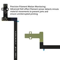 Sensor Filamen Pengganti Original Bambu Lab A1, Papan Hall Feed A1 Mini, Kit Monitor Filamen Ekstruder, Suku Cadang Printer 3D
