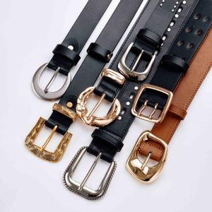 <span class=keywords><strong>Ceinture</strong></span> pour femmes, production à grand volume personnalisable, collection de ceintures multi-designs, adaptée aux marques de mode féminine - Product Image 3